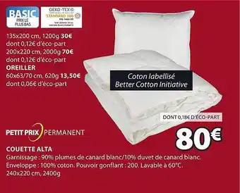 JYSK Couette alta offre