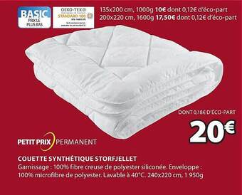 JYSK Couette synthétique storfjellet offre