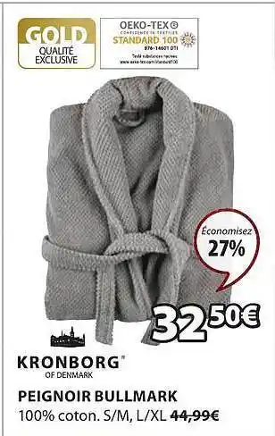 JYSK Peignoir bullmark kronborg offre