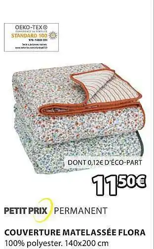 JYSK Couverture matelassée flora offre