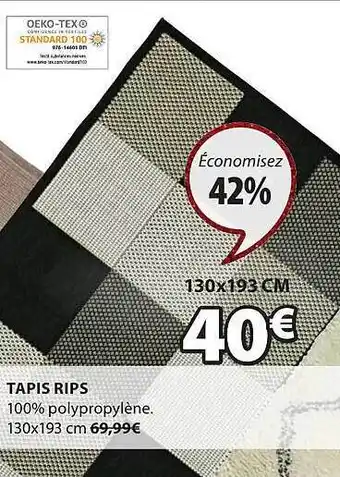 JYSK Tapis rips offre