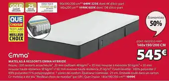 JYSK Matelas à ressorts emma hybride offre
