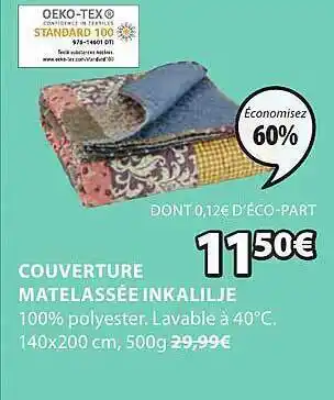 JYSK Couverture matelassée inkalilje offre