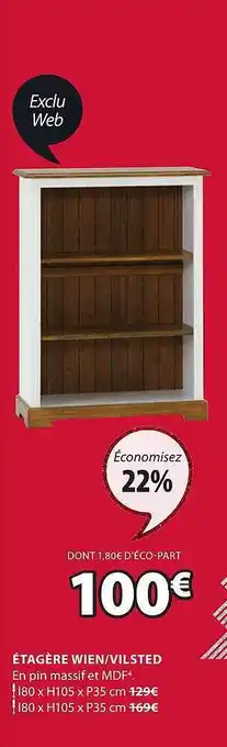 JYSK Étagère wien-vilsted offre