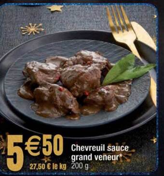 Migros Chevreuil sauce grand veneur offre