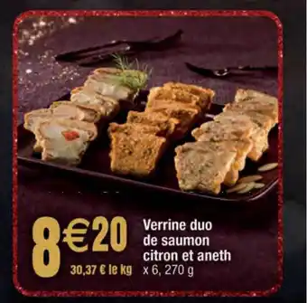 Migros Verrine duo de saumon citron et aneth offre