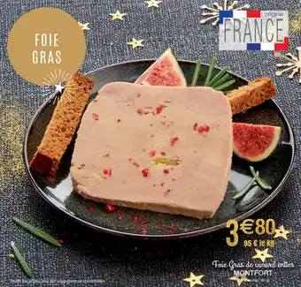 Migros Foie gras de canard entier montfort offre