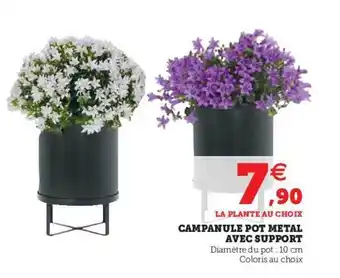 Campanule Pot Métal Avec Support