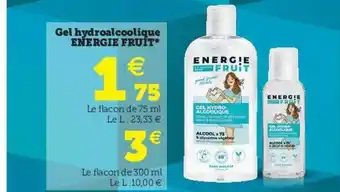 Super U Gel Hydroalcoolique Energie Fruit offre