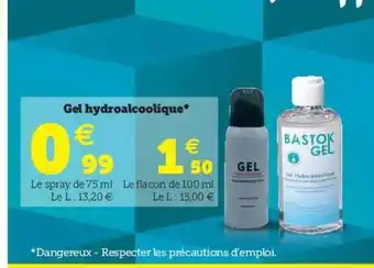 Super U Gel Hydroalcoolique offre