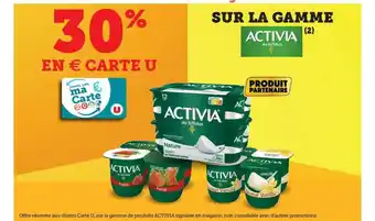 Super U La Gamme Activia offre
