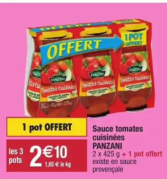 Migros Sauce Tomates Cuisinées offre