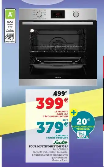 Super U Four Multifonction 73 L Sauter offre