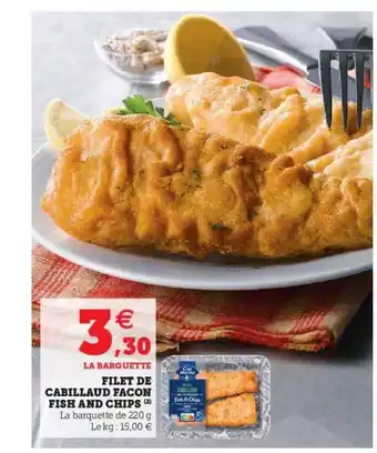 U Express Filet De Cabillaud Façon Fish And Chips offre