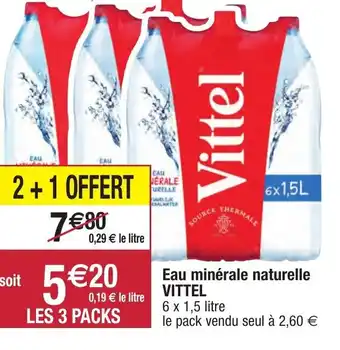 Migros Eau Minérale Naturelle Vittel offre