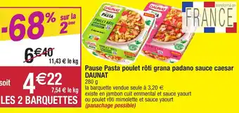 Migros Pause Pasta Poulet Rôti Grana Padano Sauce Caesar offre