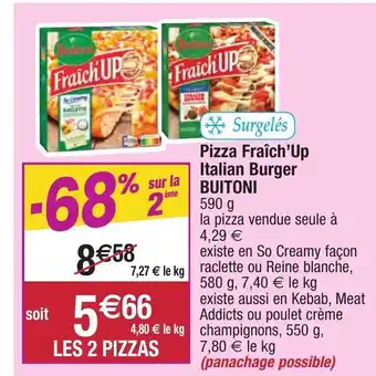 Migros Pizza Fraîch'Up Italian Burger offre