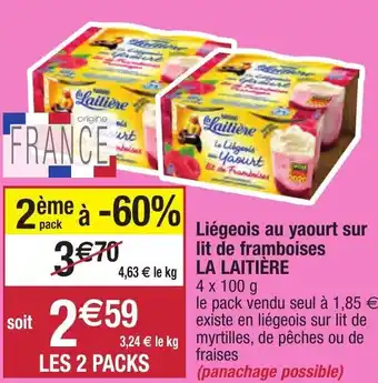 Migros Liégeois Au Yaourt Sur Lit De Framboises offre