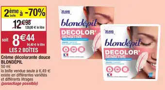 Migros Crème Décolorante Douche offre