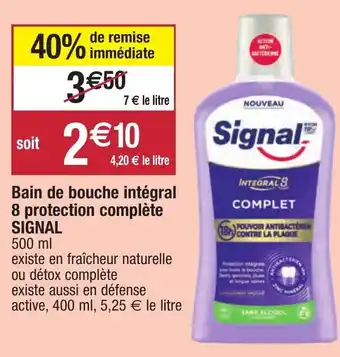 Migros Bain De Bouche Intégral 8 Protection Complète offre