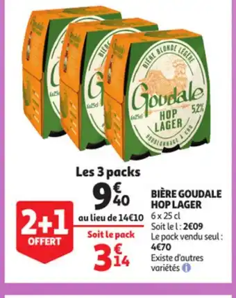 Auchan Direct Biere Goudale Hop Lager offre