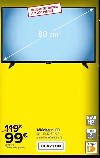 Carrefour Market Téléviseur Led offre