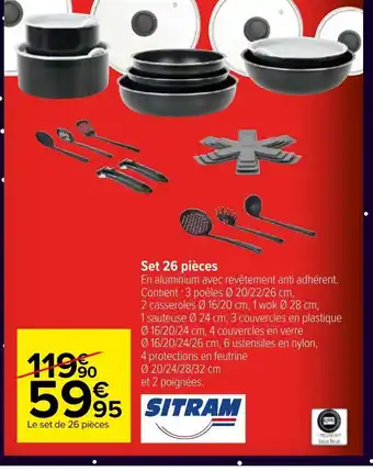 Carrefour Market Set 26 Pieces offre
