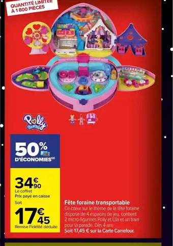 Carrefour Market Fete Foraine Transportable offre