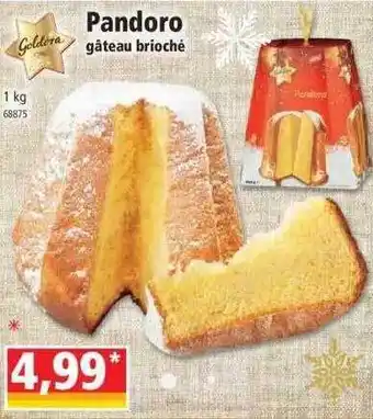 Norma Pandoro gâteau brioché goldera offre