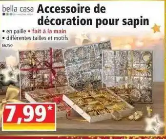 Norma Accessoire de décoration pour sapin bella casa offre