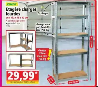 Norma Étagère charges lourdes kinzd offre