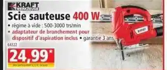 Scie sauteuse 400 w kraft werkzeuge