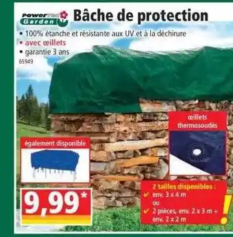 Norma Bâche de protection powertec garden offre