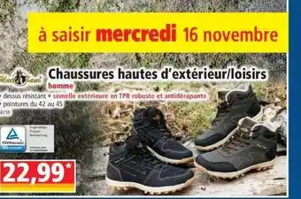 Norma Chaussures hautes d'extérieur-loisirs homme offre