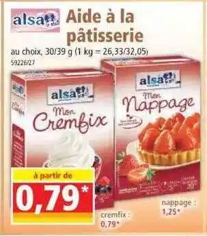 Norma Aide à la pâtisserie alsa offre