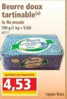 Norma Beurre doux tartinable le fin moulé offre