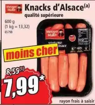 Norma Knacks d'alsace qualité supérieur offre