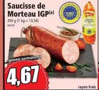 Norma Saucisse de morteau igp offre