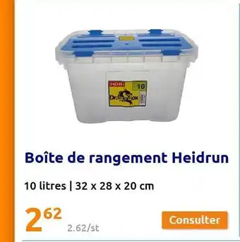 Action Boîte de rangement heidrun offre