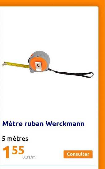 Action Mètre ruban werckmann offre