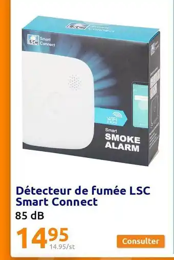 Action Détecteur de fumée lsc smart connect offre