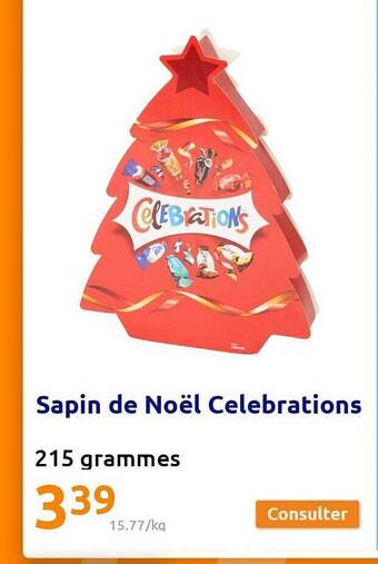 Action Sapin de noël célébrations offre