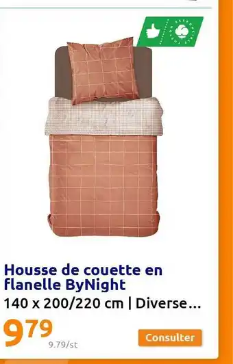 Action Housse de couette en flanelle bynight offre
