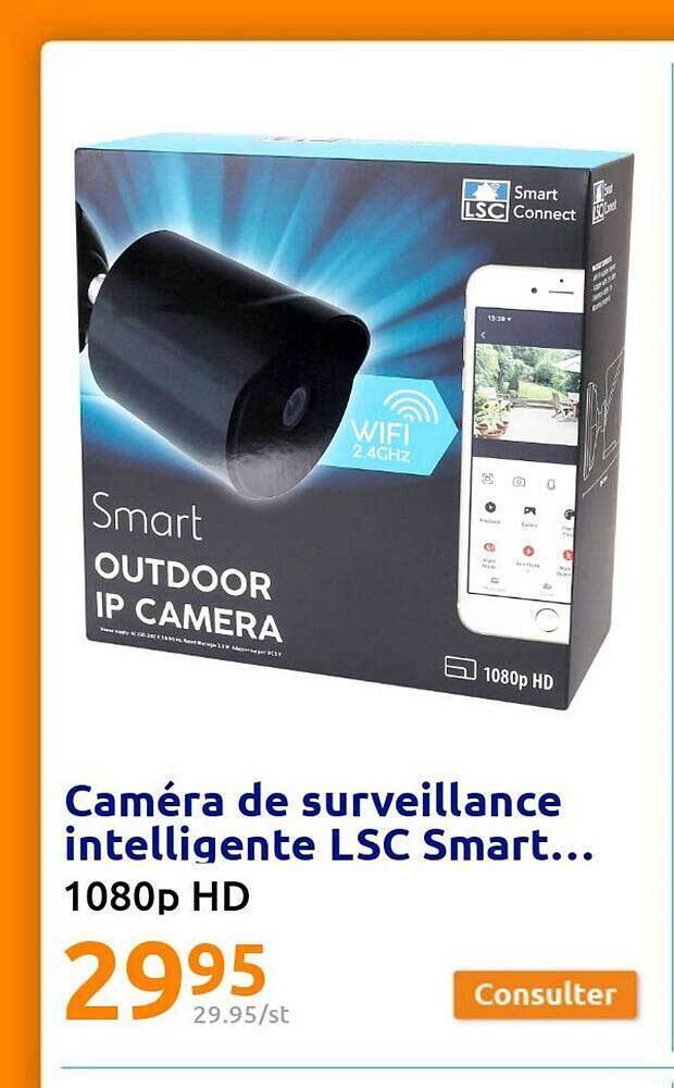 Promo Caméra de surveillance intelligente lsc smart chez Action