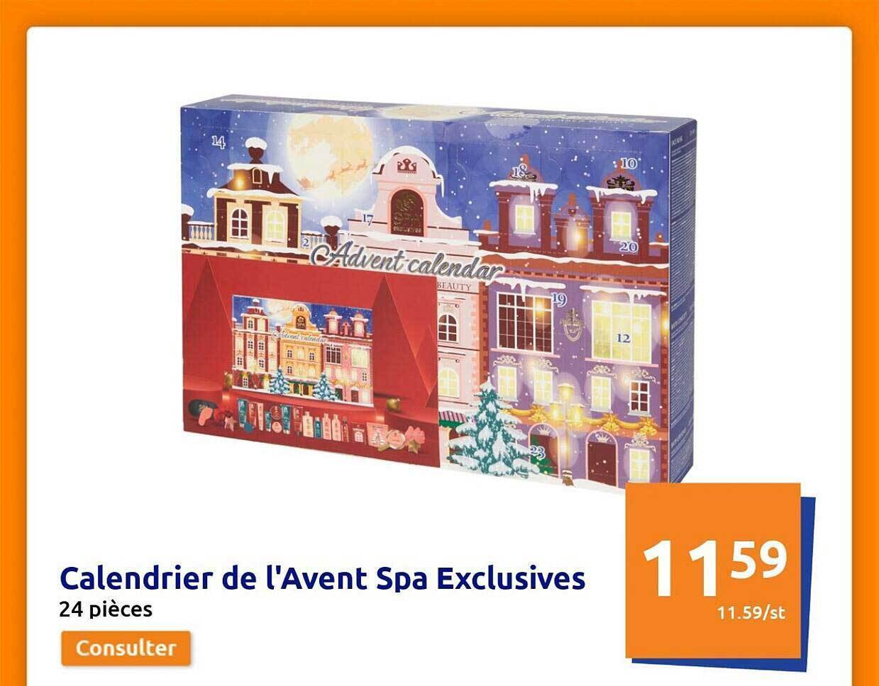 Promo Calendrier de l'avent spa exclusives chez Action Promo Calendrier de l'avent spa exclusives chez Action