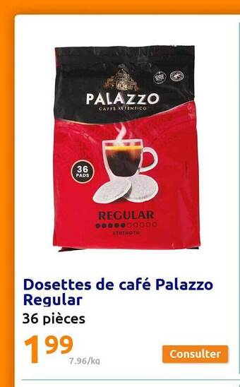 Dosettes de café palazzo regular