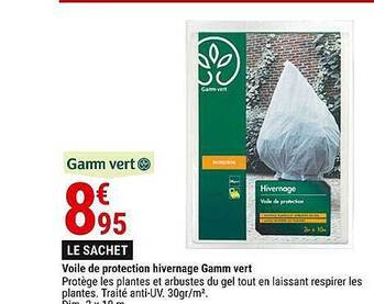 Gamm vert Voile de protection hivernage gamm vert offre