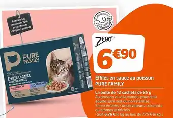 Jardiland Éffilés en sauce au poisson pure family offre
