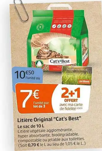 Jardiland Litière original offre