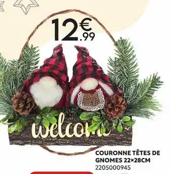 Maxi Bazar Couronne têtes de gnomes offre